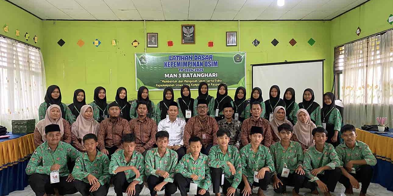 â€˜Bentuk Sikap & Etika Kepemimpinan Peserta Didik, MAN 3 Batang Hari Gelar LDKâ€™