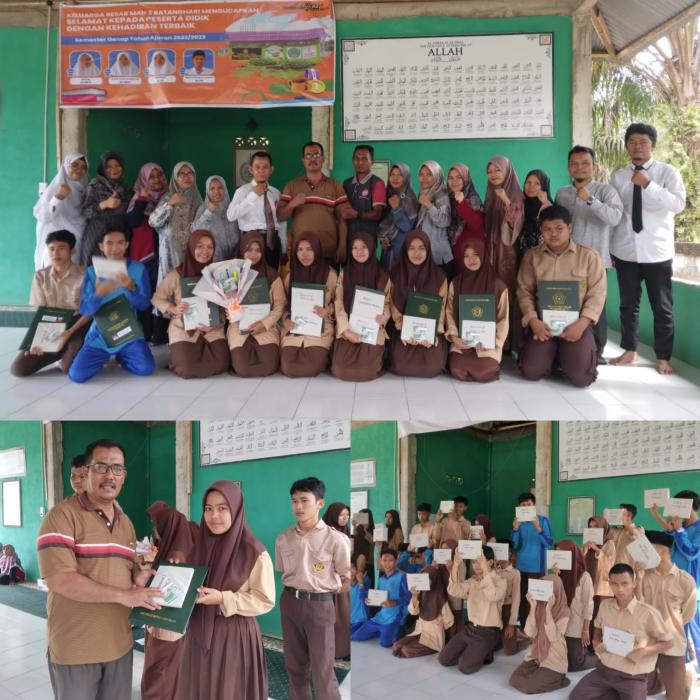 'Pembagian Rapor dan Penutupan serta Penyerahan Hadiah Classmeeting MAN 3 Batang Hari'
