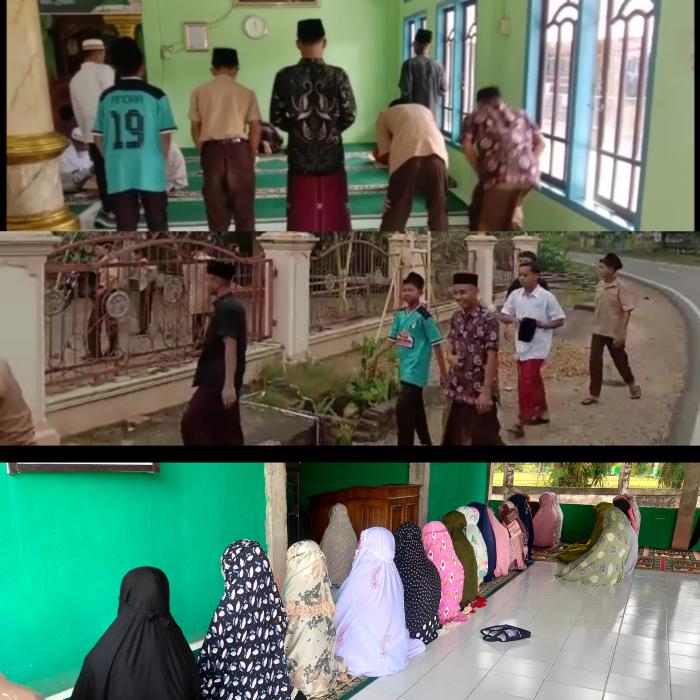 'Siswa MAN 3 Batang Hari Laksanakan Sholat Jumat Berjamaah di Masjid Al-Kautsar Desa Pasar Terusan'