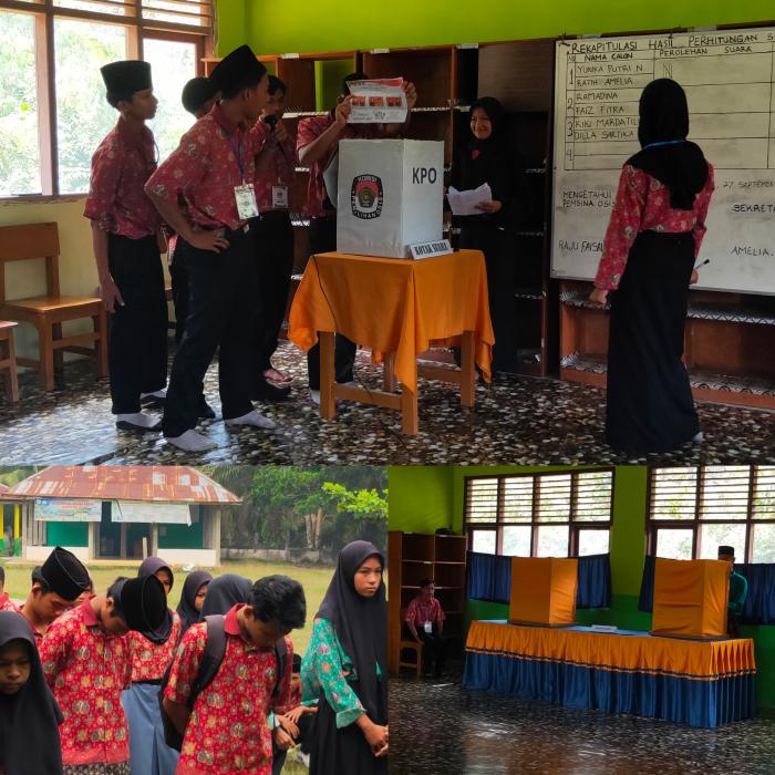'Rayakan Pesta Demokrasi, Pemilihan Ketua dan Wakil Ketua OSIS MAN 3 Batang Hari'