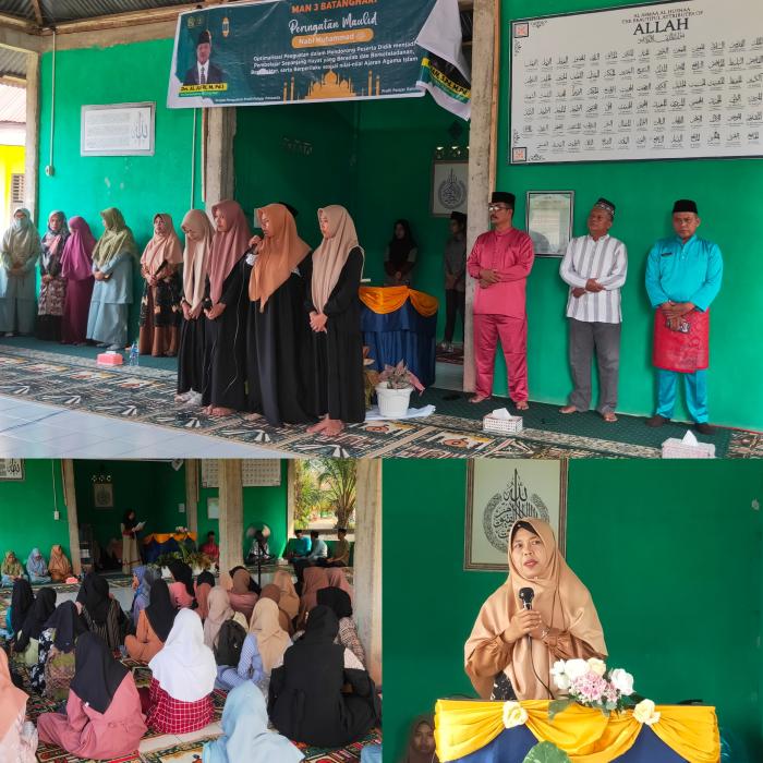 'MAN 3 Batang Hari Adakan Peringatan Maulid Nabi Muhammad Saw 1445 H'