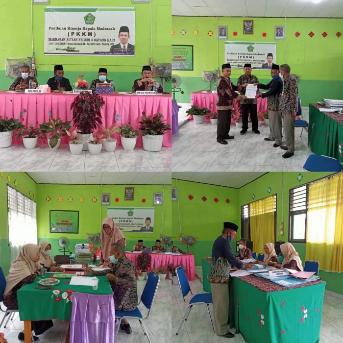 'Penilaian Kinerja Kepala Madrasah tahun 2021 di MAN 3 Batang Hari'