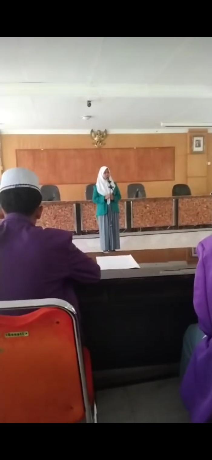 'Lomba Pidato Bahasa Inggris Dalam Rangka Memperingati HUT Kementerian Agama RI'