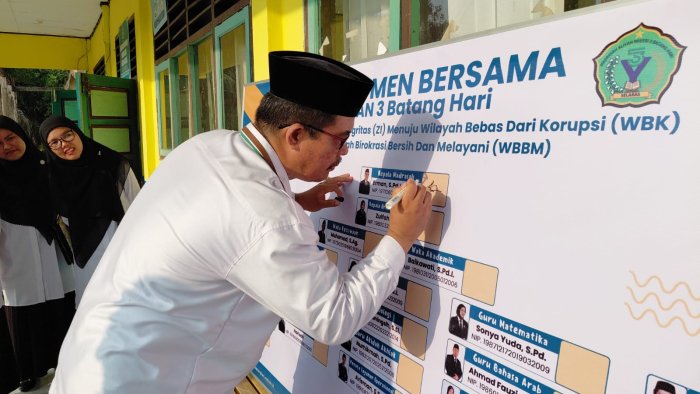MAN 3 Batang Hari Teguhkan Komitmen Pembangunan Zona Integritas Menuju WBK dan WBBM