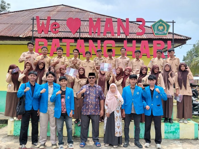 UIN  STS jambi Sosialisasikan Prodi Hukum Pidana Islam di MAN 3 Batang Hari, Kepala madrasah Beri Apresiasi