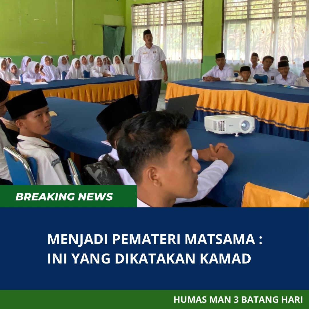 'Menjadi Pemateri MATSAMA, Ini yang Dikatakan Kamad'