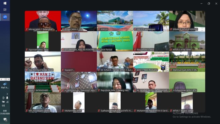 Dari layar ke aksi: Kepala Madrasah Ikuti Rakor MBG Madrasah dan Ponpes se-Jambi