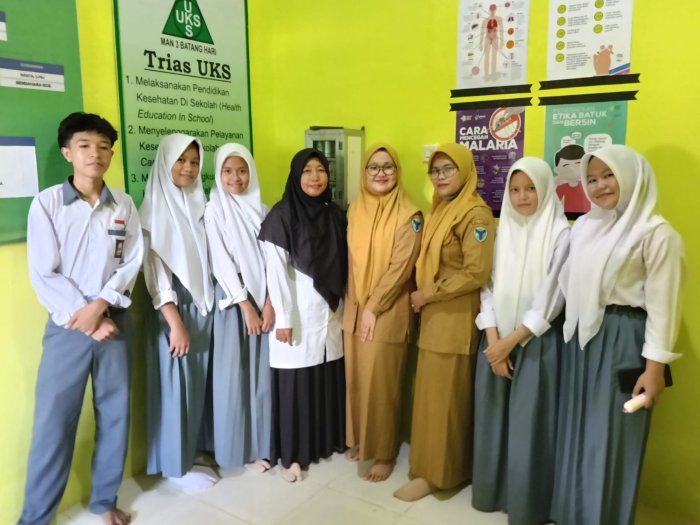 Semangat Hidup Sehat MAN 3 Batang Hari Gelar Pembentukan Kader Kesehatan Bersama Puskesmas Pasar Terusan Semangat Hidup Sehat MAN 3 Batang Hari Gelar Pembentukan Kader Kesehatan Bersama Puskesmas Pasar Terusan