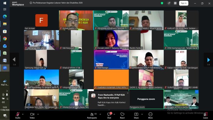 Kepala MAN 3 Batang Hari Ikuti Zoom Meeting Pra Pelaksanaan Lebaran Anak Yatim dan Disabilitas 2026 Kepala MAN 3 Batang Hari Ikuti Zoom Meeting Pra Pelaksanaan Lebaran Anak Yatim dan Disabilitas 2026